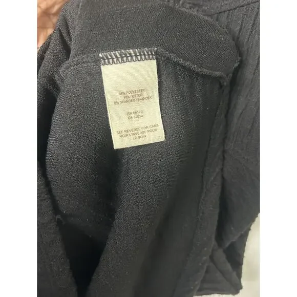 Free People Bodycon Dress Size Medium Black Striped Textured - Picture 6 of 6